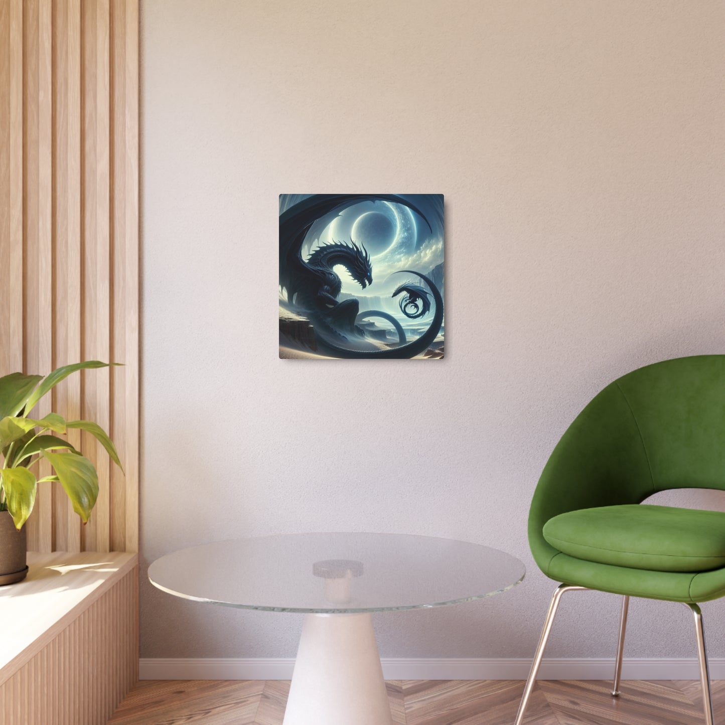 Mystical Dragon Metal Art Sign - Wall Decor, Unique Gift, Fantasy Art, Home Accent, Living Room Art