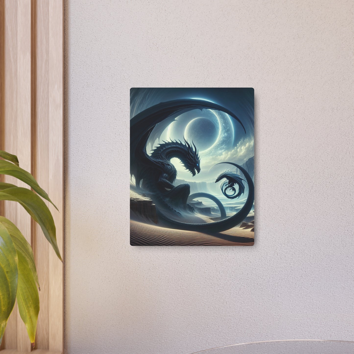 Mystical Dragon Metal Art Sign - Wall Decor, Unique Gift, Fantasy Art, Home Accent, Living Room Art