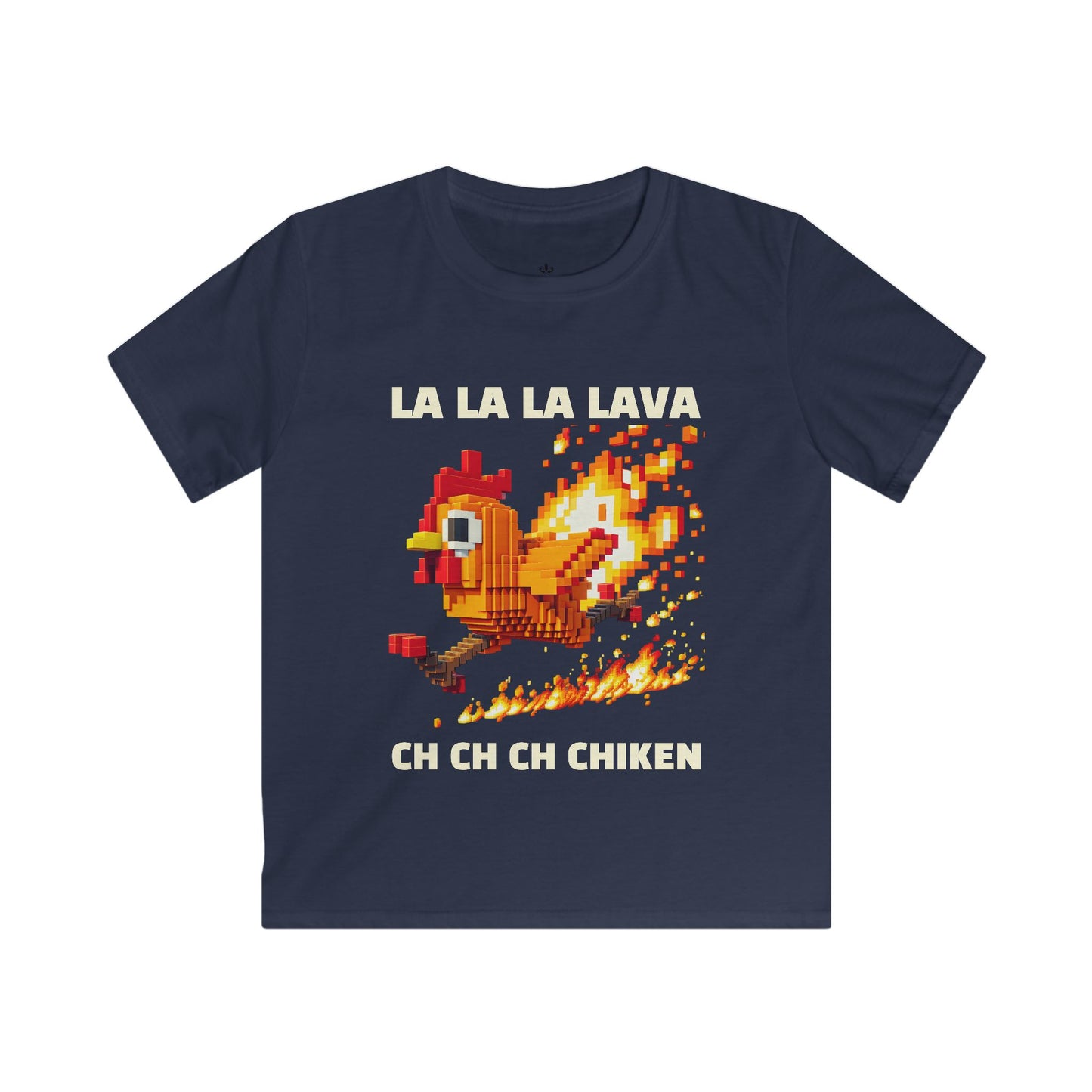 Kids Lava Chicken Tee, Fun T-Shirt, Cute Kids Clothing, Gaming Shirt, Holiday Gift, Cartoon Apparel, Birthday Outfit