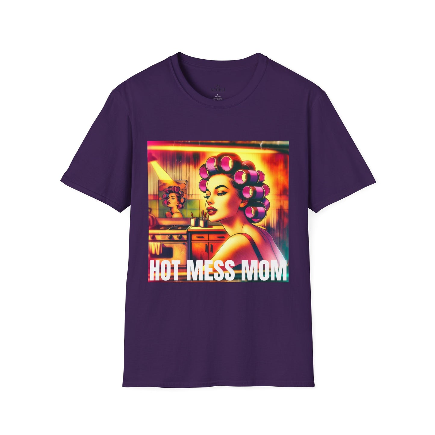 Hot Mess Mom Unisex T-Shirt | Funny Gift for Moms, Stylish Casual Wear, Self-Care Humor, Birthday Gift, Mother's Day Tee