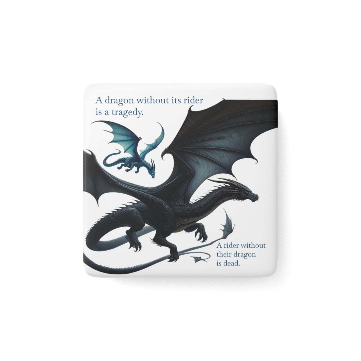 Dragon-Inspired Porcelain Magnet - Perfect for Fantasy Lovers, Home Decor, Gifts, Collectibles, and Special Occasions