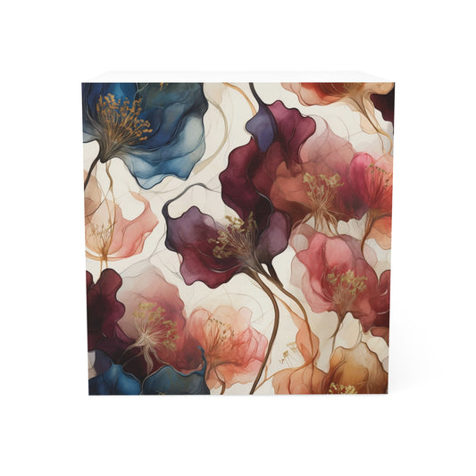 Floral Note Cube – Stylish Desk Organizer for Notetaking & Reminders