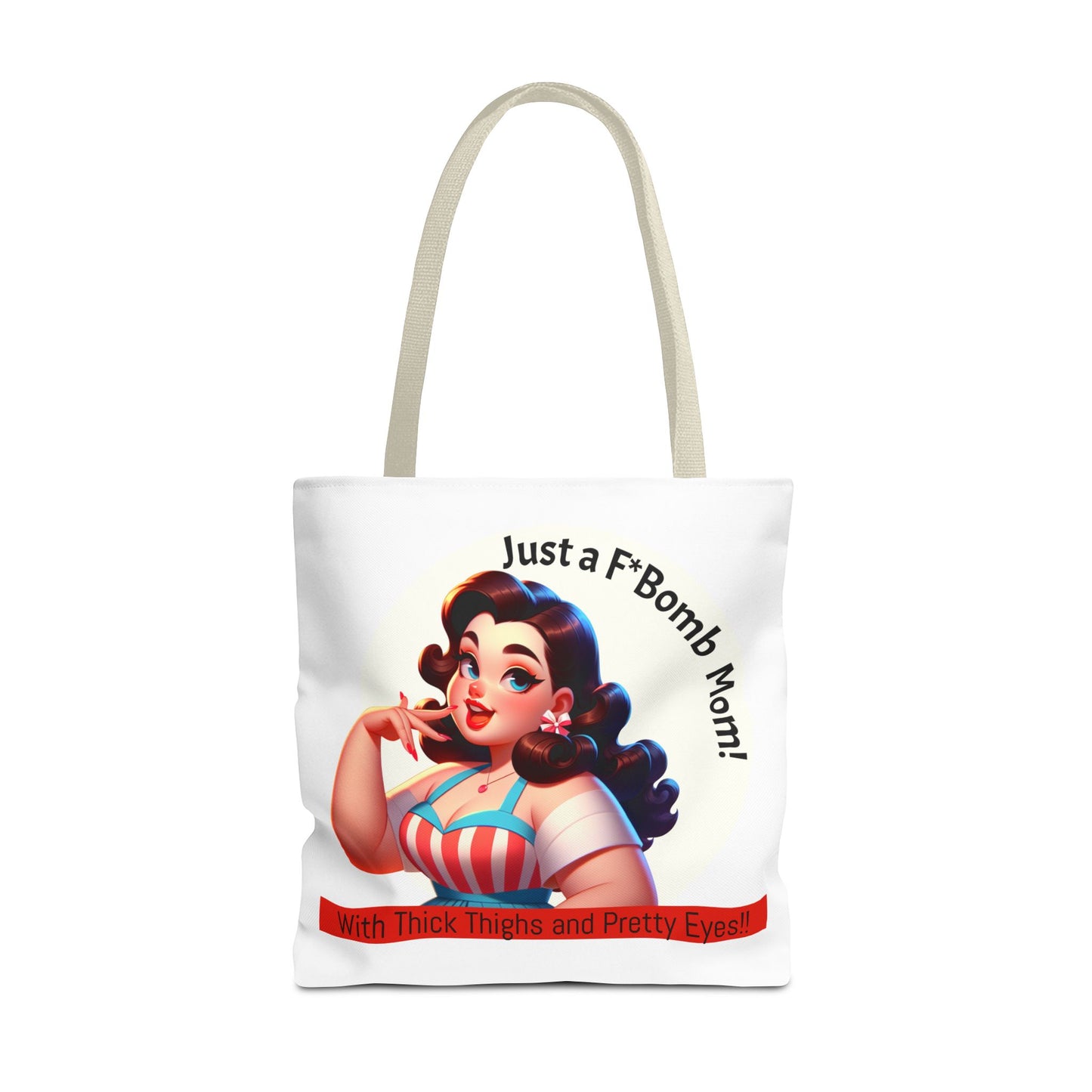 Just a F'Bomb Mom Tote Bag | Fun Mother's Day Gift, Travel Shoulder Bag, Chic Organizer, Everyday Tote, Unique Mom Accessory