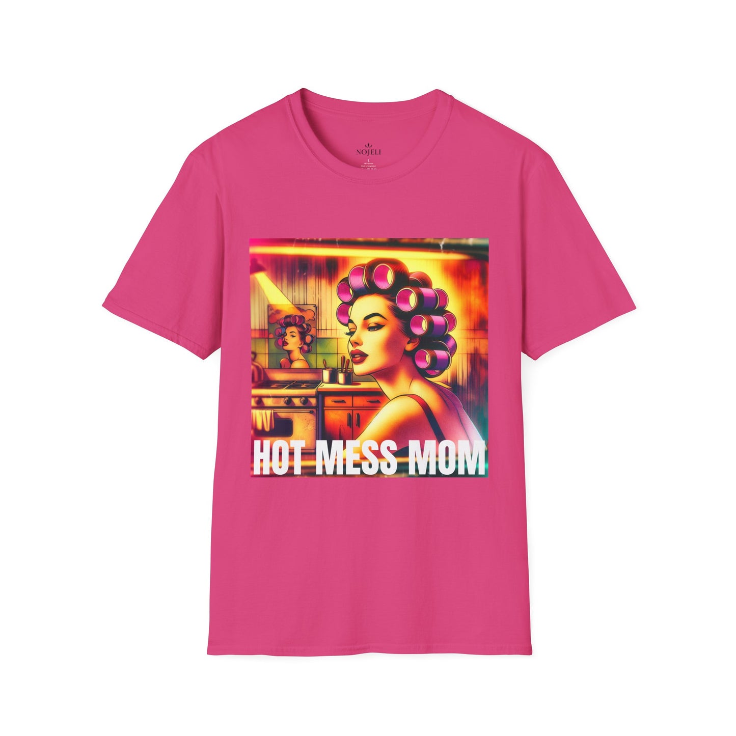 Hot Mess Mom Unisex T-Shirt | Funny Gift for Moms, Stylish Casual Wear, Self-Care Humor, Birthday Gift, Mother's Day Tee