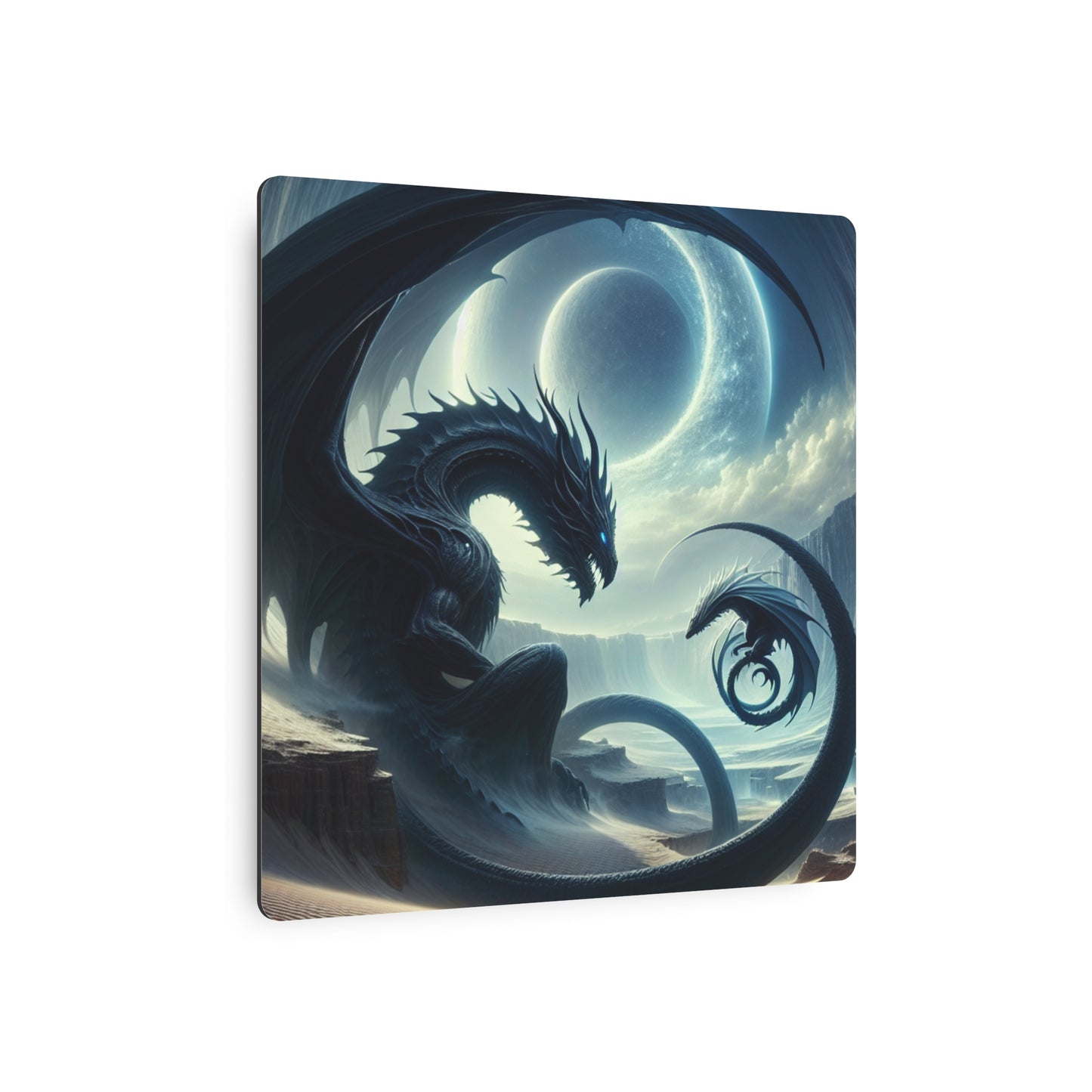 Mystical Dragon Metal Art Sign - Wall Decor, Unique Gift, Fantasy Art, Home Accent, Living Room Art