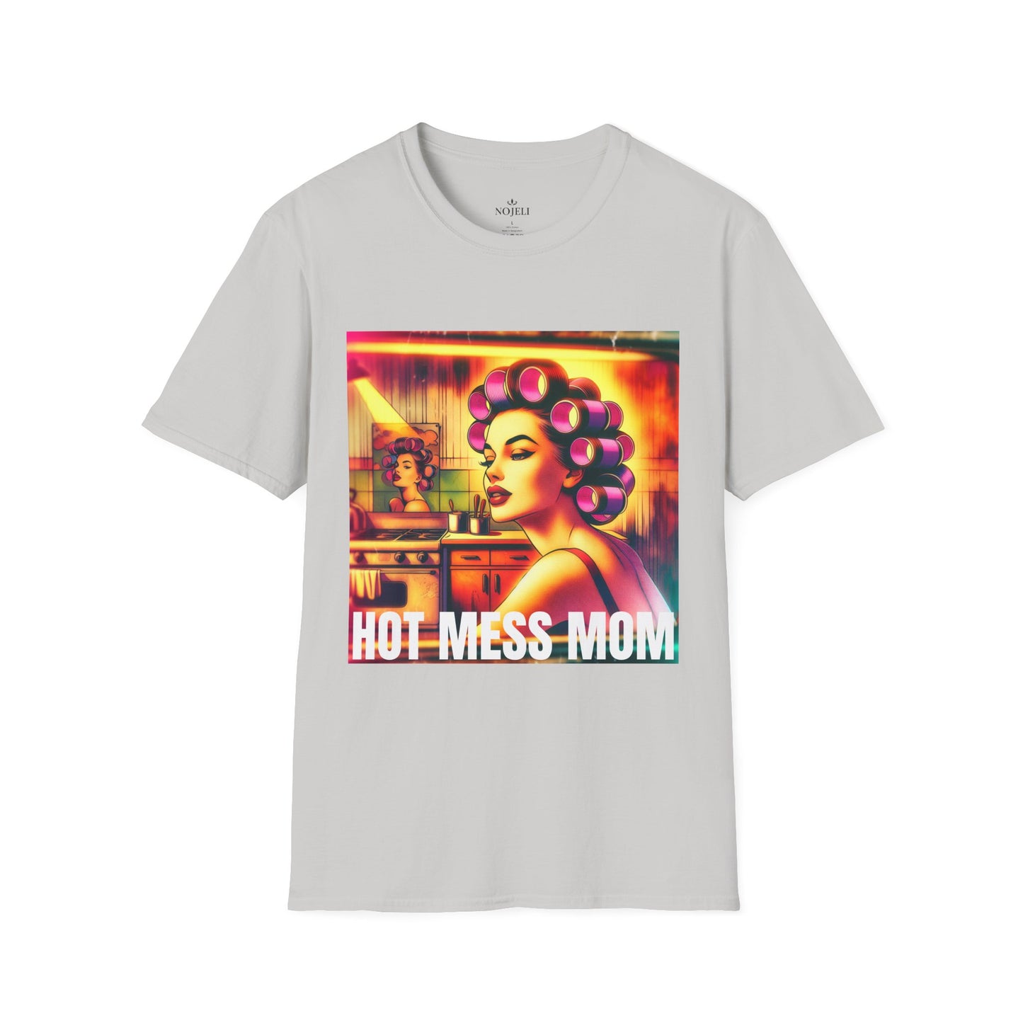 Hot Mess Mom Unisex T-Shirt | Funny Gift for Moms, Stylish Casual Wear, Self-Care Humor, Birthday Gift, Mother's Day Tee