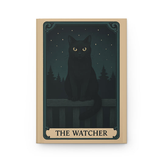Mystical Cat Hardcover Journal - The Watcher