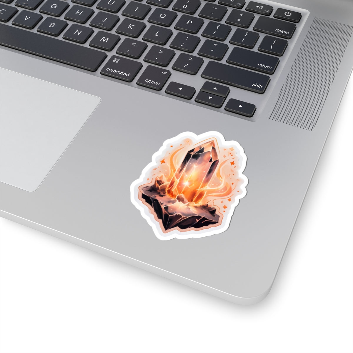 Crystal Flame Kiss-Cut Stickers - Artistic Vinyl for Personalization