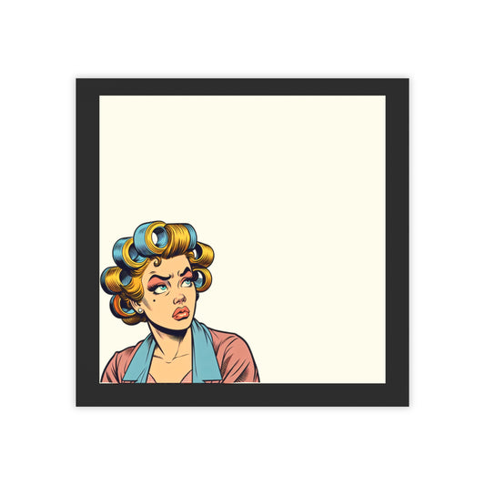 Retro Pop Art Note Pads, Vintage Style Sticky Notes, Colorful Memo Pads for Office, Fun Desk Supplies, Gifts for Women