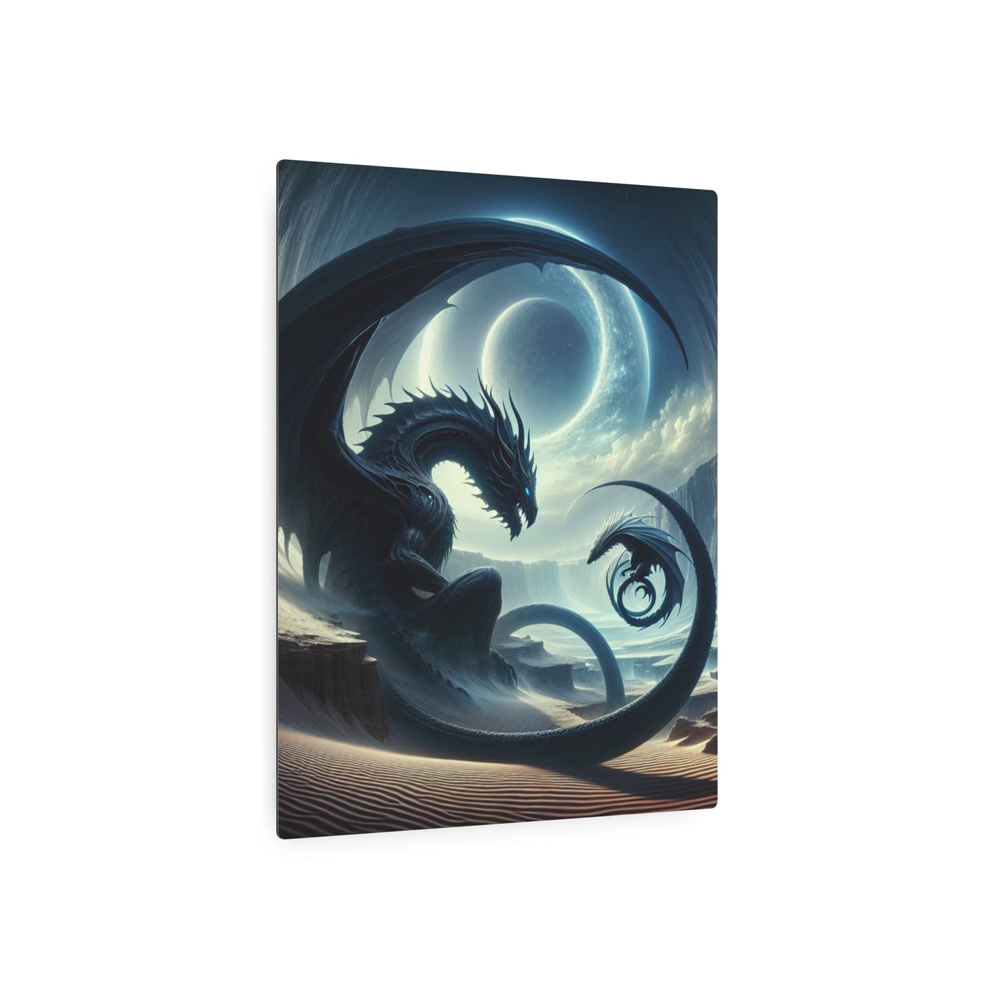 Mystical Dragon Metal Art Sign - Wall Decor, Unique Gift, Fantasy Art, Home Accent, Living Room Art