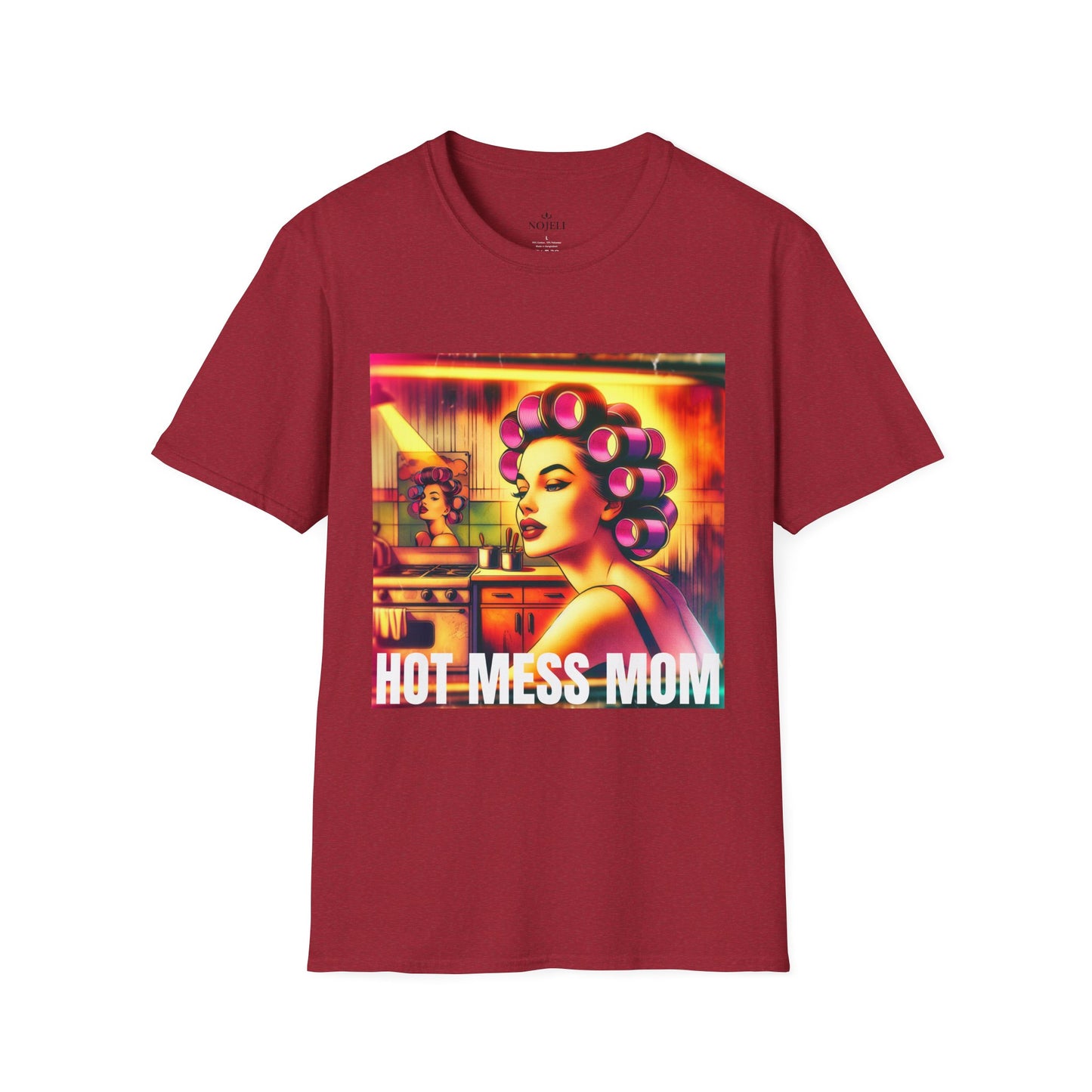 Hot Mess Mom Unisex T-Shirt | Funny Gift for Moms, Stylish Casual Wear, Self-Care Humor, Birthday Gift, Mother's Day Tee