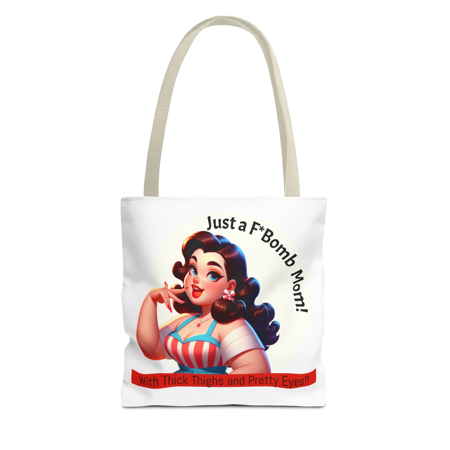 Just a F'Bomb Mom Tote Bag | Fun Mother's Day Gift, Travel Shoulder Bag, Chic Organizer, Everyday Tote, Unique Mom Accessory