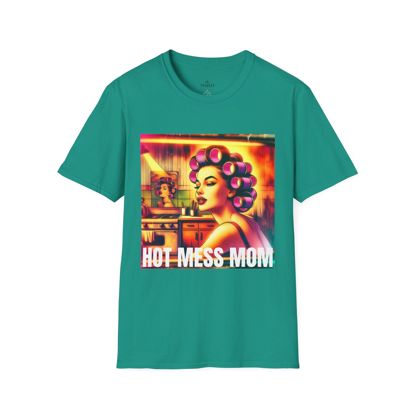 Hot Mess Mom Unisex T-Shirt | Funny Gift for Moms, Stylish Casual Wear, Self-Care Humor, Birthday Gift, Mother's Day Tee